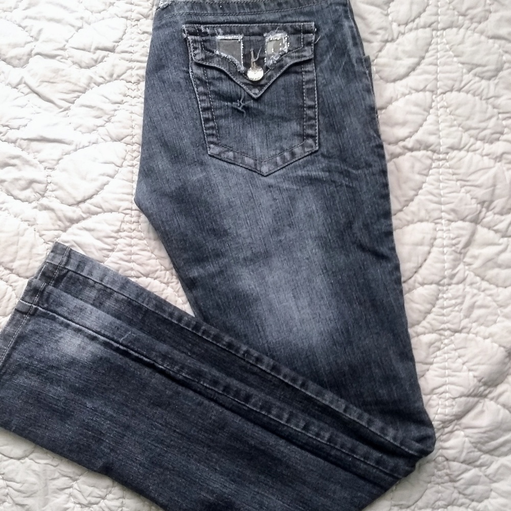 Red Rivet denim wash jeans